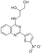4-(2,3-DIHYDROXYPROPYLAMINO)-2-(5-NITRO-2-THIENYL)-QUINAZOLINE CAS#: 33372-40-6