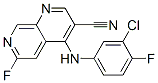 4-(3-chloro-4-fluorophenylamino)-6-fluoro-1,7-naphthyridine-3-carbonitrile CAS#: 305371-33-9