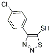4-(4-CHLOROPHENYL)-1,2,3-THIADIAZOLE-5-THIOL CAS#: 338408-98-3