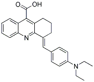 4-(4-DIETHYLAMINO-BENZYLIDENE)-1,2,3,4-TETRAHYDRO-ACRIDINE-9-CARBOXYLIC ACID CAS#: 379729-49-4