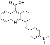 4-(4-DIMETHYLAMINO-BENZYLIDENE)-1,2,3,4-TETRAHYDRO-ACRIDINE-9-CARBOXYLIC ACID CAS#: 379728-16-2