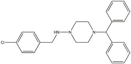 4-Benzhydryl-N-(4-chlorobenzyl)piperazin-1-aMine CAS#: 3882-62-0