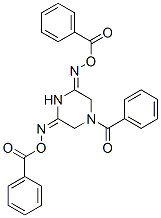 4-Benzoyl-2,6-piperazinedione bis(O-benzoyl oxime) CAS#: 35975-31-6