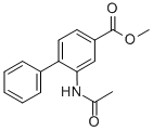 4-Biphenylcarboxylic acid, 2-acetamido-, methyl ester CAS#: 39180-38-6