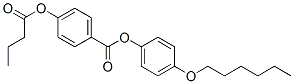 4-(Butyryloxy)benzoic acid 4-(hexyloxy)phenyl ester CAS#: 38454-33-0