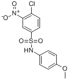 4-CHLORO-N-(4-METHOXY-PHENYL)-3-NITRO-BENZENESULFONAMIDE CAS#: 30751-26-9