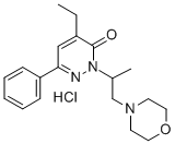 4-Ethyl-2-(1-methyl-2-morpholinoethyl)-6-phenyl-3(2H)-pyridazinone hyd rochloride CAS#: 32058-65-4