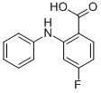 4-FLUORO-2-PHENYLAMINO-BENZOIC ACID CAS#: 365-54-8