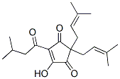 4-Hydroxy-2,2-bis(3-methyl-2-butenyl)-5-(3-methyl-1-oxobutyl)-4-cyclopentene-1,3-dione CAS#: 38574-31-1