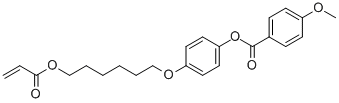 4-METHOXYBENZOIC ACID 4-(6-ACRYLOYLOXY-HEXYLOXY)PHENYL ESTER CAS#: 130953-14-9