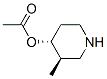 4-Piperidinol,3-methyl-,acetate(ester),(3R,4R)-(9CI) CAS#: 373603-79-3