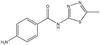 4-amino-N-(5-methyl-1,3,4-thiadiazol-2-yl)benzamide CAS#: 36855-78-4