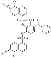 4-benzoyl-3-hydroxy-1,2-phenylene bis(6-diazo-5,6-dihydro-5-oxonaphthalene-1-sulphonate) CAS#: 32060-64-3