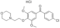 4'-chloro-3,5-dimethoxy-4-(2-morpholinoethoxy)benzophenone hydrochloride CAS#: 31848-02-9