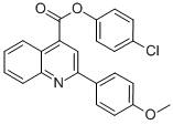 4-chlorophenyl 2-(4-methoxyphenyl)-4-quinolinecarboxylate CAS#: 332381-14-3