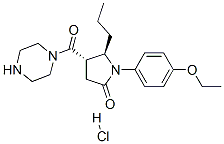 (4S,5R)-1-(4-ethoxyphenyl)-4-(piperazine-1-carbonyl)-5-propyl-pyrrolid in-2-one hydrochloride CAS#: 38124-08-2