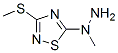 5-(1-Methylhydrazino)-3-(methylthio)-1,2,4-thiadiazole CAS#: 38362-24-2