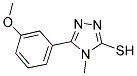 5-(3-METHOXYPHENYL)-4-METHYL-4H-1,2,4-TRIAZOLE-3-THIOL CAS#: 348593-44-2