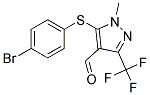 5-(4-BROMOPHENYLTHIO)-1-METHYL-3-(TRIFLUOROMETHYL)-1H-PYRAZOLE-4-CARBOXALDEHYD CAS#: 321848-45-7