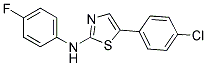5-(4-CHLOROPHENYL)-N-(4-FLUOROPHENYL)-1,3-THIAZOL-2-AMINE CAS#: 297150-29-9