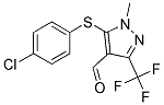 5-(4-CHLOROPHENYLTHIO)-1-METHYL-3-(TRIFLUOROMETHYL)-1H-PYRAZOLE-4-CARBOXALDEHYD CAS#: 321533-70-4
