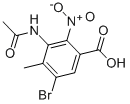 5-BROMO-2-NITRO-3-ACETYL-AMINO-4-METHYLBENZOIC ACID CAS#: 34545-18-1