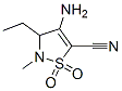 5-Isothiazolecarbonitrile,4-amino-3-ethyl-2,3-dihydro-2-methyl-,1,1-dioxide(9CI) CAS#: 278610-68-7