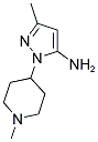 5-METHYL-2-(1-METHYL-PIPERIDIN-4-YL)-2H-PYRAZOL-3-YLAMINE CAS#: 3524-43-4
