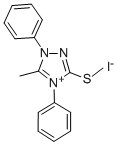 5-METHYL-3-(METHYLTHIO)-1,4-DIPHENYL-1H-1,2,4-TRIAZOLIUM IODIDE CAS#: 38054-60-3