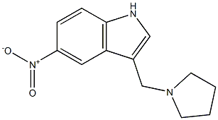 5-Nitro-3-(pyrrolidin-1-ylMethyl)-1H-indole CAS#: 3414-68-4