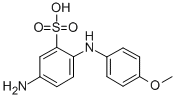 5-amino-2-(p-methoxyanilino)benzenesulphonic acid CAS#: 33836-66-7