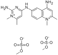 6-(2-AMINO-1,6-DIMETHYL-PYRIMIDIN-4-YLIDENE)AMINO-1,2-DIMETHYL-QUINOLIN-4-AMINE CAS#: 3270-78-8