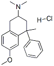 6-methoxy-N,N,4-trimethyl-4-phenyl-tetralin-2-amine hydrochloride CAS#: 32038-43-0