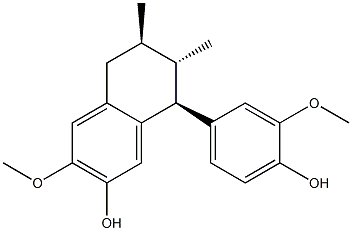 (6R,7S,8S)-5,6,7,8-Tetrahydro-8-(4-hydroxy-3-methoxyphenyl)-3-methoxy-6,7-dimethyl-2-naphthalenol CAS#: 36531-08-5