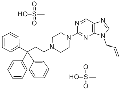 9-Allyl-2-(4-(2-tritylethyl)-1-piperazinyl)-9H-purine dimethanesulfona te CAS#: 37425-13-1