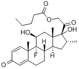 9-Fluoro-11b,17,21-trihydroxy-16a-methylpregna-1,4-diene-3,20-dione 17-valerate CAS#: 33755-46-3