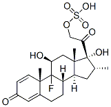 9-fluoro-11beta,17,21-trihydroxy-16alpha-methylpregna-1,4-diene-3,20-dione mono(hydrogen sulphate) CAS#: 36493-04-6