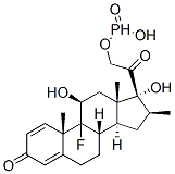 9-fluoro-11beta,17,21-trihydroxy-16beta-methylpregna-1,4-diene-3,20-dione 21-(hydrogen phosphonate) CAS#: 360-63-4