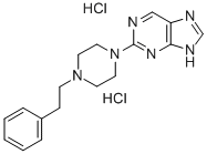 9H-Purine, 2-(4-phenethyl-1-piperazinyl)-, dihydrochloride CAS#: 37424-75-2
