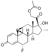 9beta,11beta-epoxy-6alpha-fluoro-17,21-dihydroxy-16alpha-methylpregna-1,4-diene-3,20-dione 21-acetate CAS#: 4571-51-1