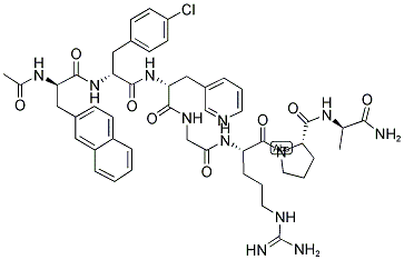 AC-D-2-NAL-4-CHLORO-D-PHE-BETA-(3-PYRIDYL)-D-ALA-GLY-ARG-PRO-D-ALA-NH2 CAS#: 292141-31-2