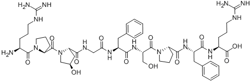 ARG-PRO-HYP-GLY-PHE-SER-PRO-PHE-ARG CAS#: 37642-65-2