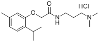 Acetamide, N-(3-(dimethylamino)propyl)-2-(thymyloxy)-, monohydrochlori de CAS#: 32305-18-3