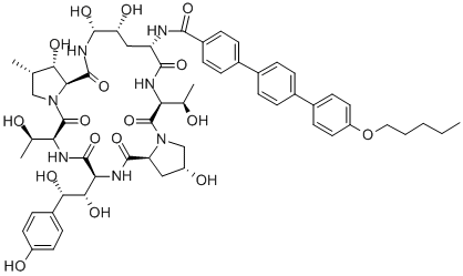 Anidulafungin CAS#: 166663-25-8