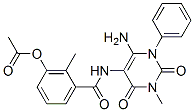 Benzamide, 3-(acetyloxy)-N-(6-amino-1,2,3,4-tetrahydro-3-methyl-2,4-dioxo-1-phenyl-5-pyrimidinyl)-2-methyl- CAS#: 301206-03-1