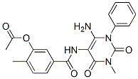 Benzamide, 3-(acetyloxy)-N-(6-amino-1,2,3,4-tetrahydro-3-methyl-2,4-dioxo-1-phenyl-5-pyrimidinyl)-4-methyl- CAS#: 301206-04-2