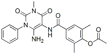 Benzamide, 4-(acetyloxy)-N-(6-amino-1,2,3,4-tetrahydro-3-methyl-2,4-dioxo-1-phenyl-5-pyrimidinyl)-3,5-dimethyl- CAS#: 301206-01-9