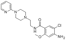 Benzamide, 4-amino-5-chloro-2-methoxy-N-(2-(4-(2-pyridinyl)-1-piperazi nyl)ethyl)- CAS#: 30198-81-3