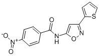 Benzamide, 4-nitro-N-(3-(2-thienyl)-5-isoxazolyl)- CAS#: 37852-57-6