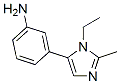 Benzenamine, 3-(1-ethyl-2-methyl-1H-imidazol-5-yl)- (9CI) CAS#: 361549-86-2